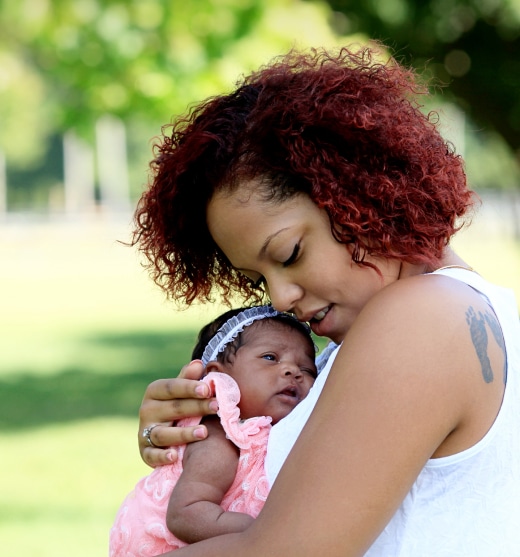 JBAY Mother is Hugging Her Baby