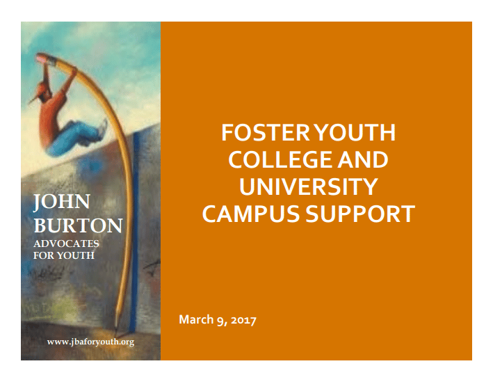 On-Campus Support & Resources for Foster Youth in College | JBAY